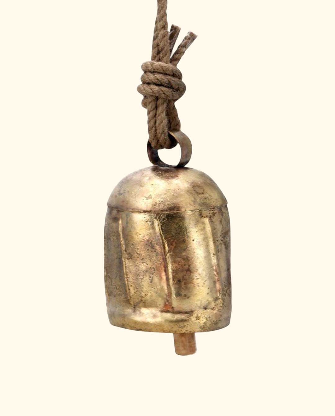 Deep Toned Traditional Indian Copper Cow Bells, Fair Trade
