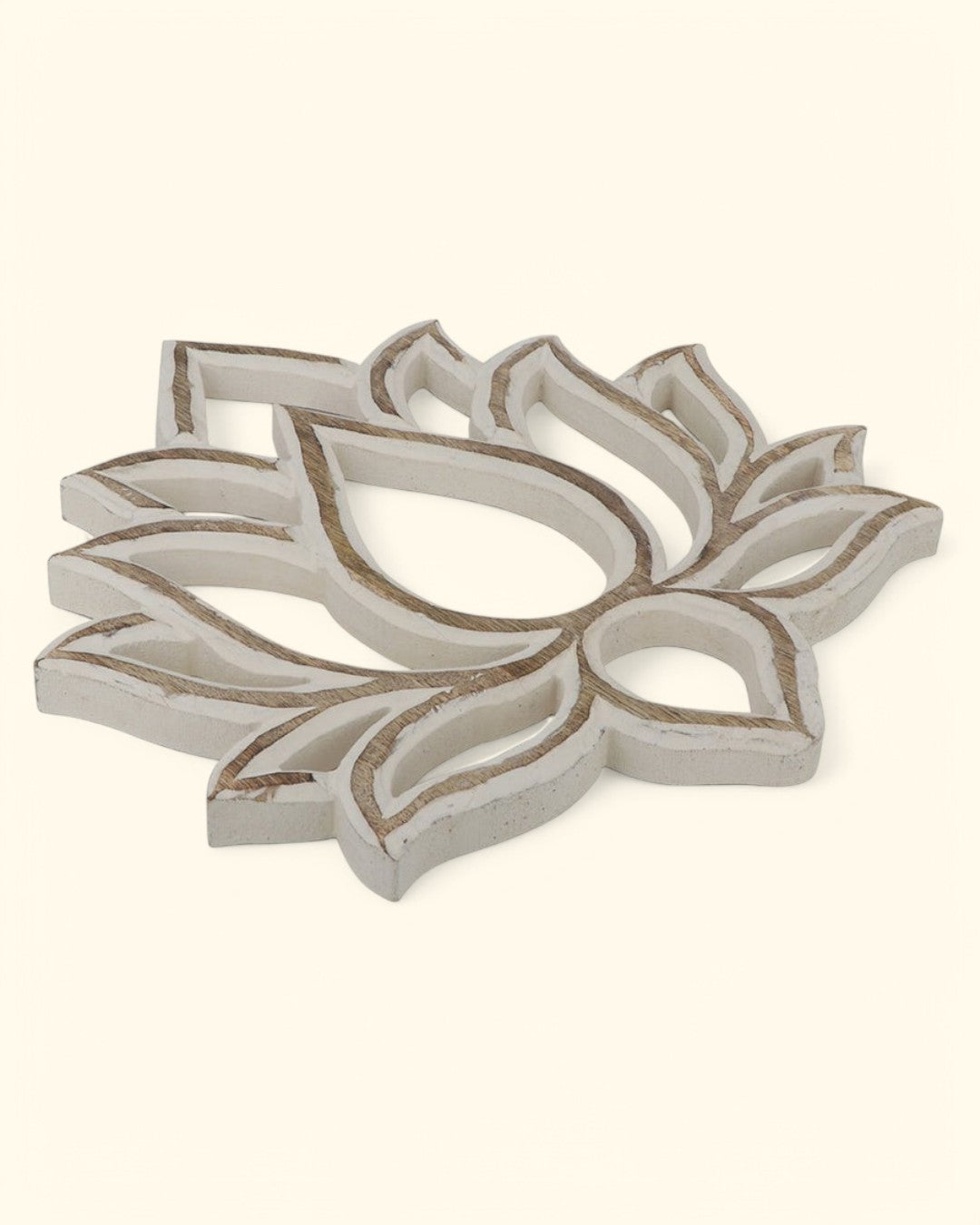Fairtrade and Hand-Carved Lotus Wood Wall Hanging - Posters, Prints, & Visual Artwork