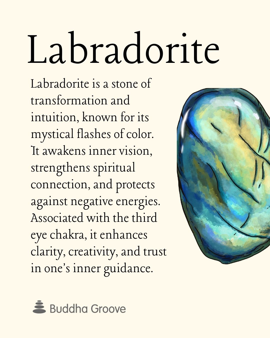 Blooming Lotus Labradorite Pendant