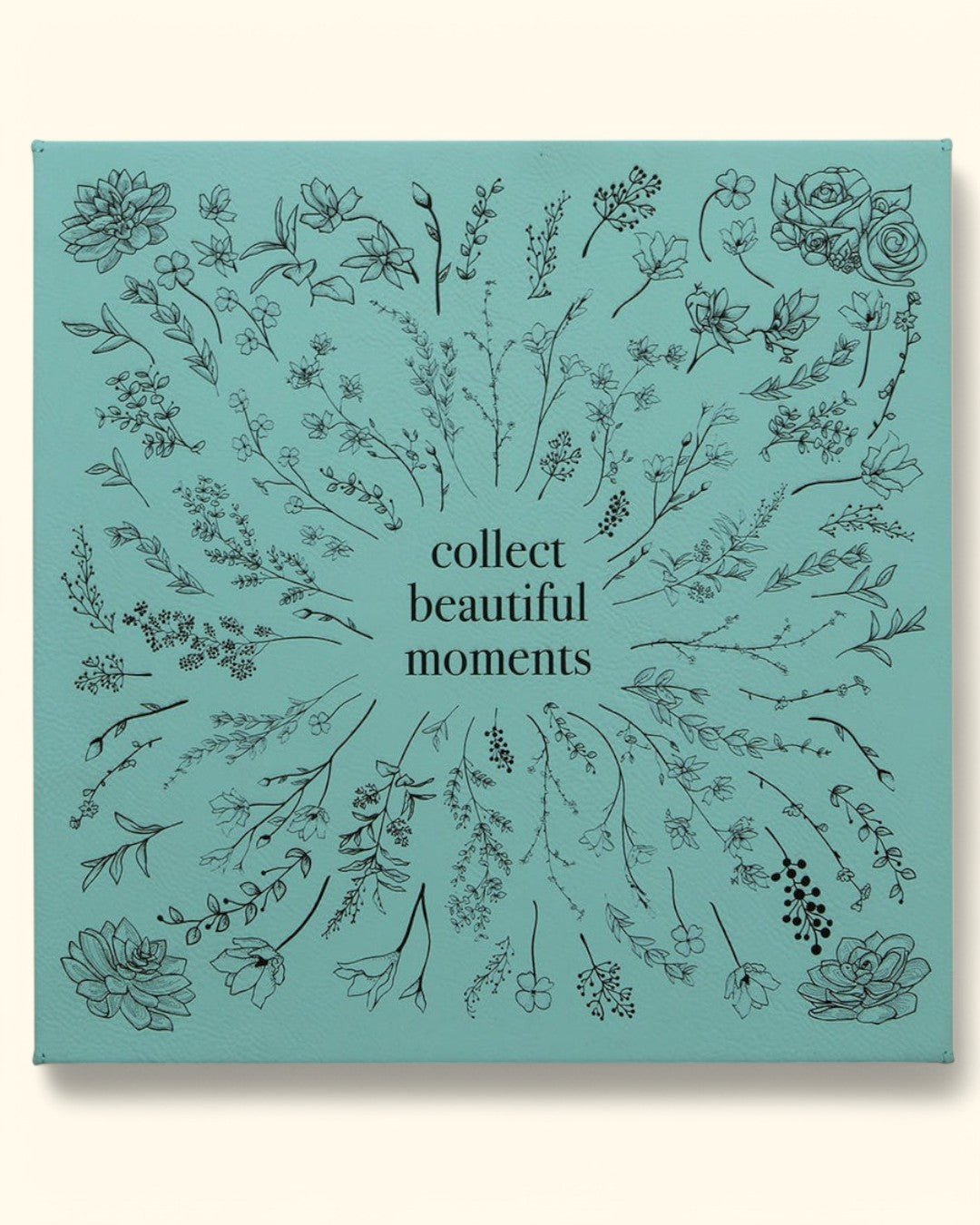 Aqua Collect Beautiful Moments Artistic Floral Wall Hanging - Posters, Prints, & Visual Artwork