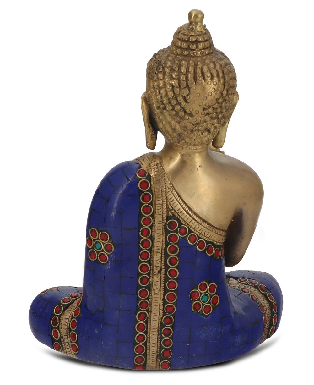 Artistic Mosaic Buddha Statue, Brass - Sculptures & Statues