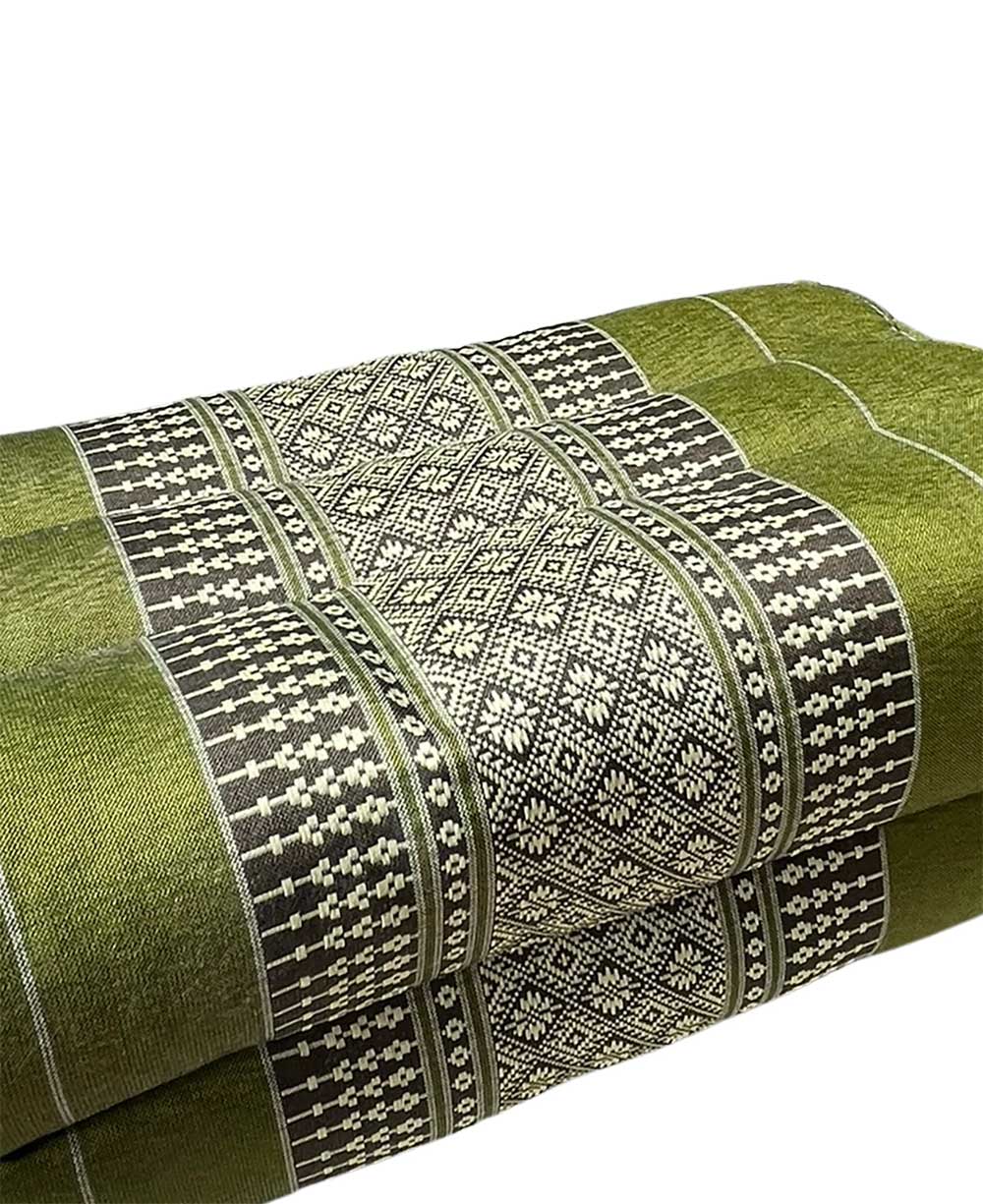 Authentic Thai Kapok Yoga Meditation Cushion Seat Pillow - Manual Massage Tools Green