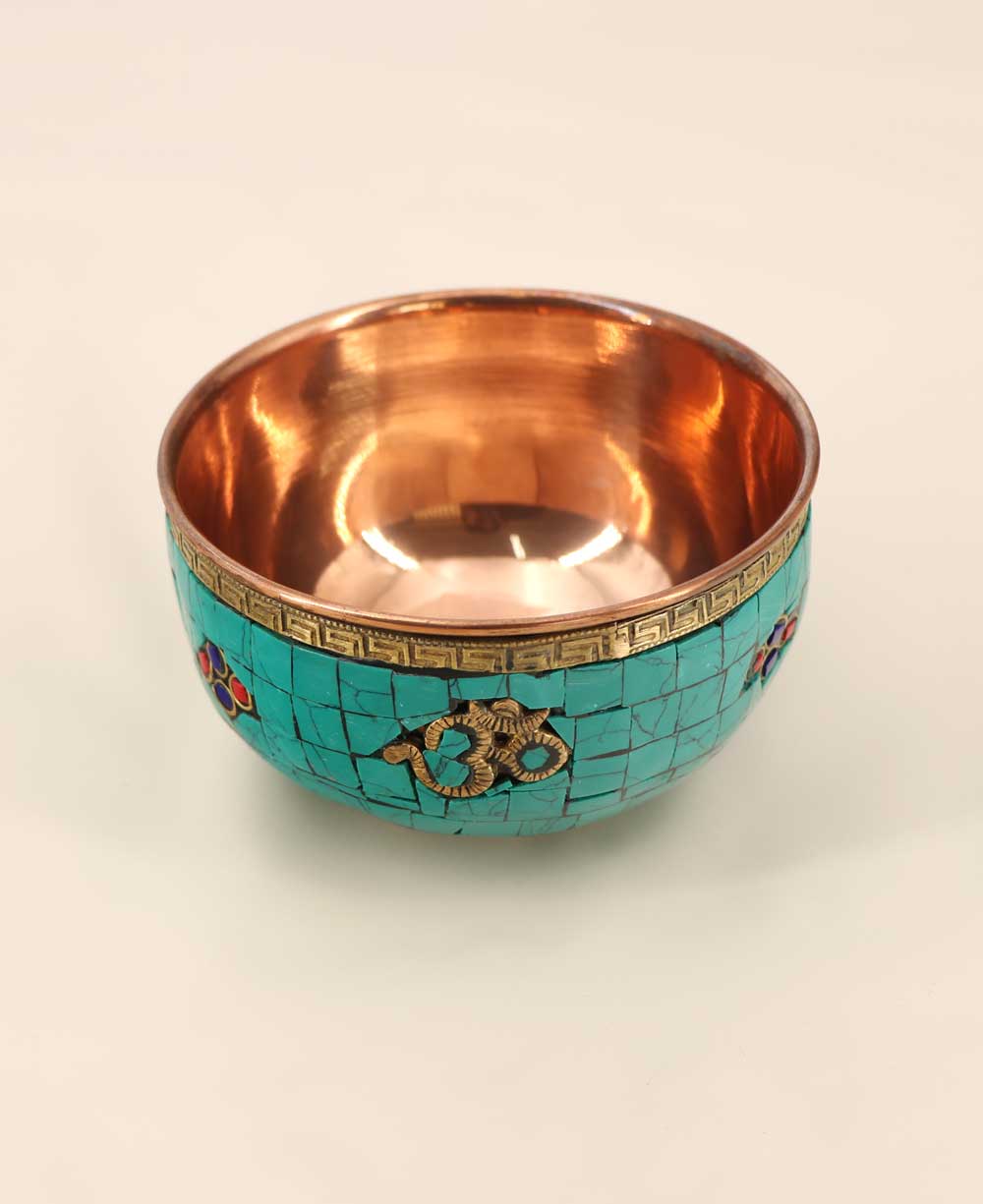 Beautiful Om Offering Bowl - Decorative Bowls