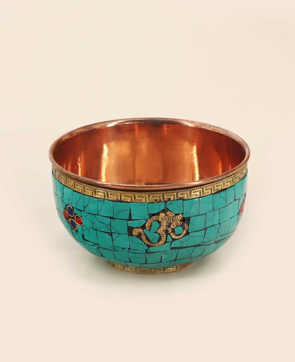 Beautiful Om Offering Bowl - Decorative Bowls