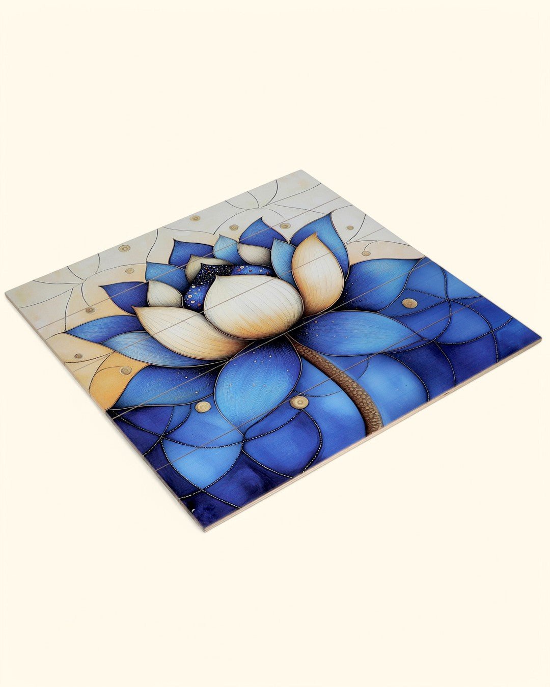 Blue Lotus Pallet Wall Hanging, USA - Posters, Prints, & Visual Artwork