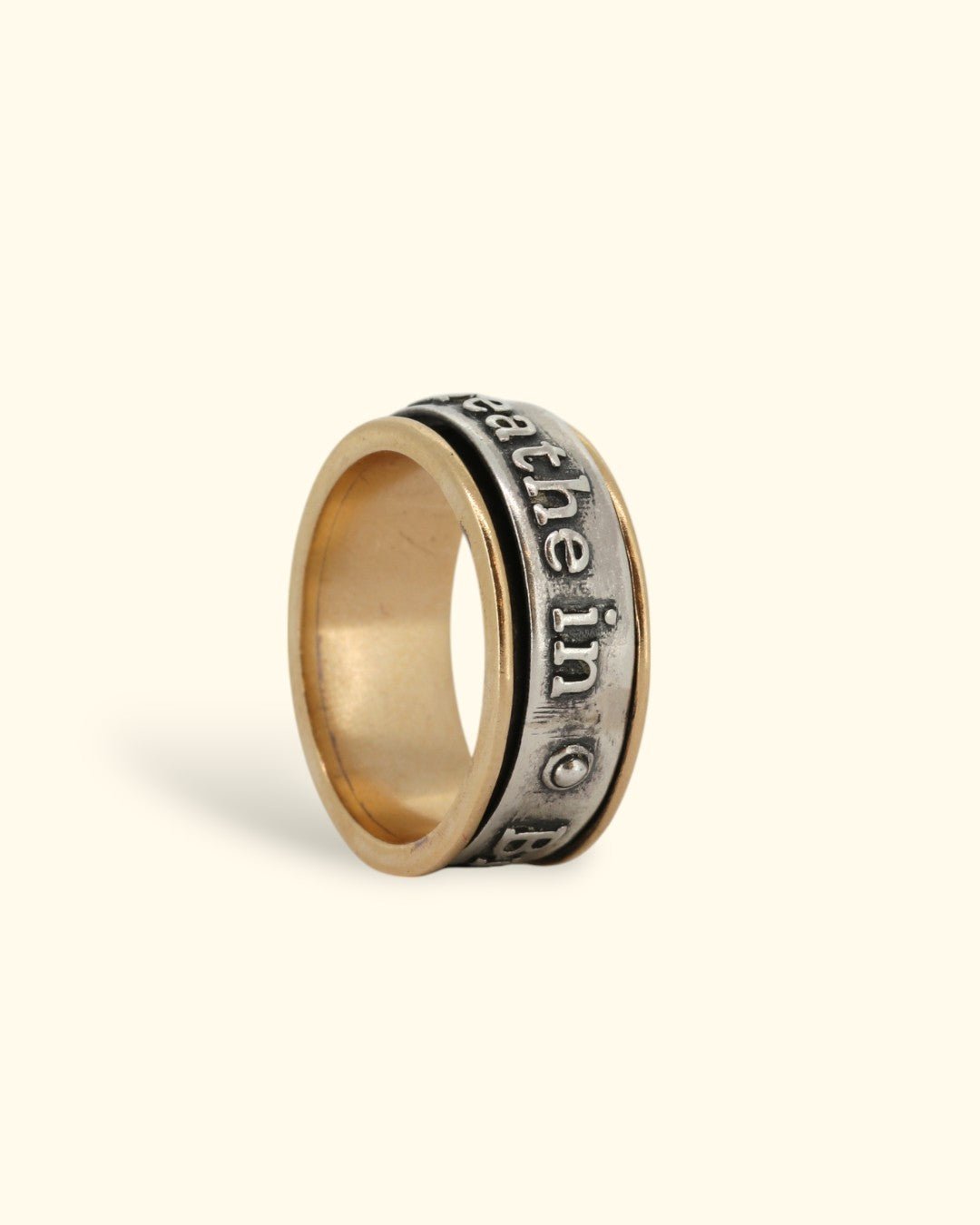 Breathe Spinner Meditation Ring - Rings Size 6