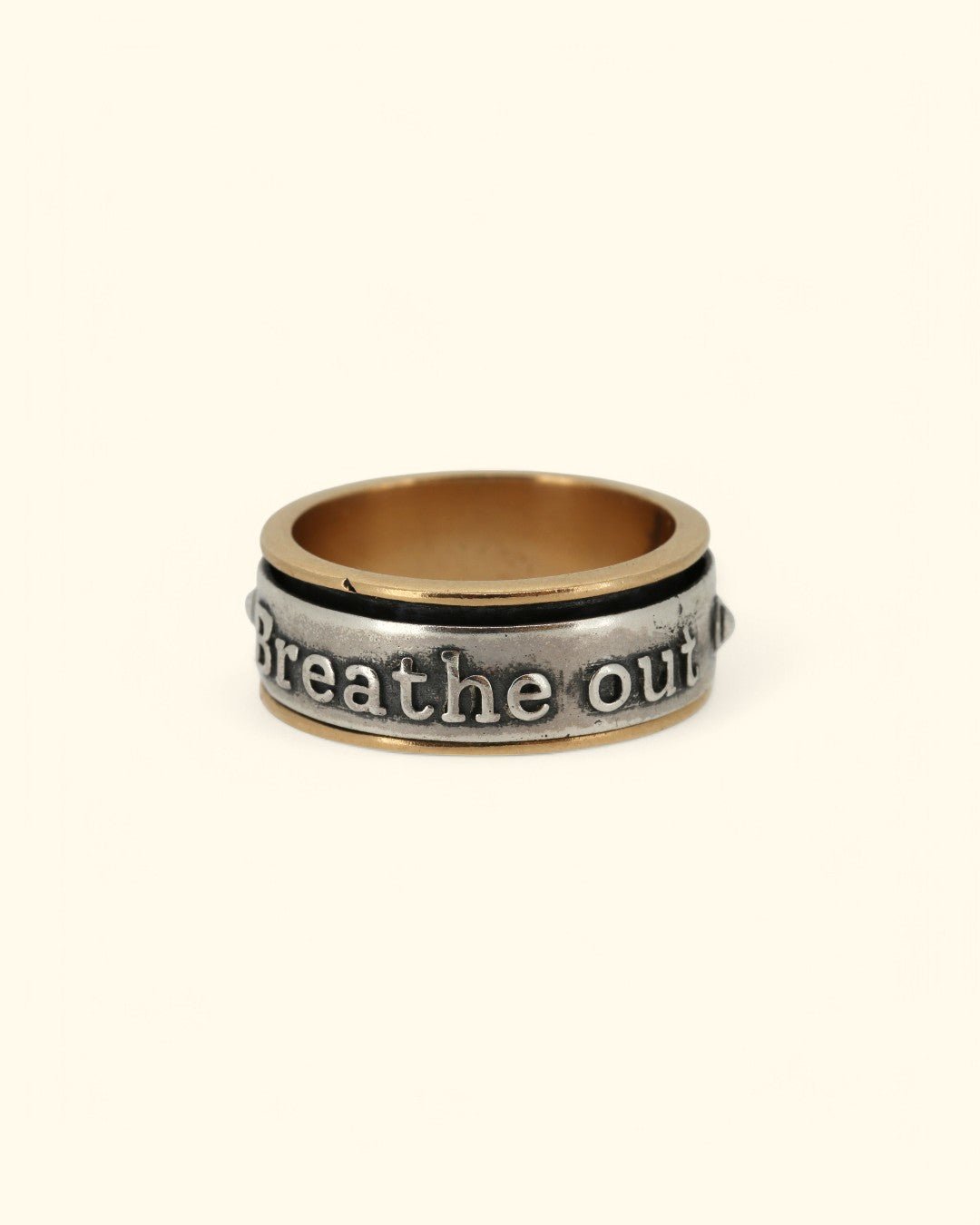 Breathe Spinner Meditation Ring - Rings Size 6