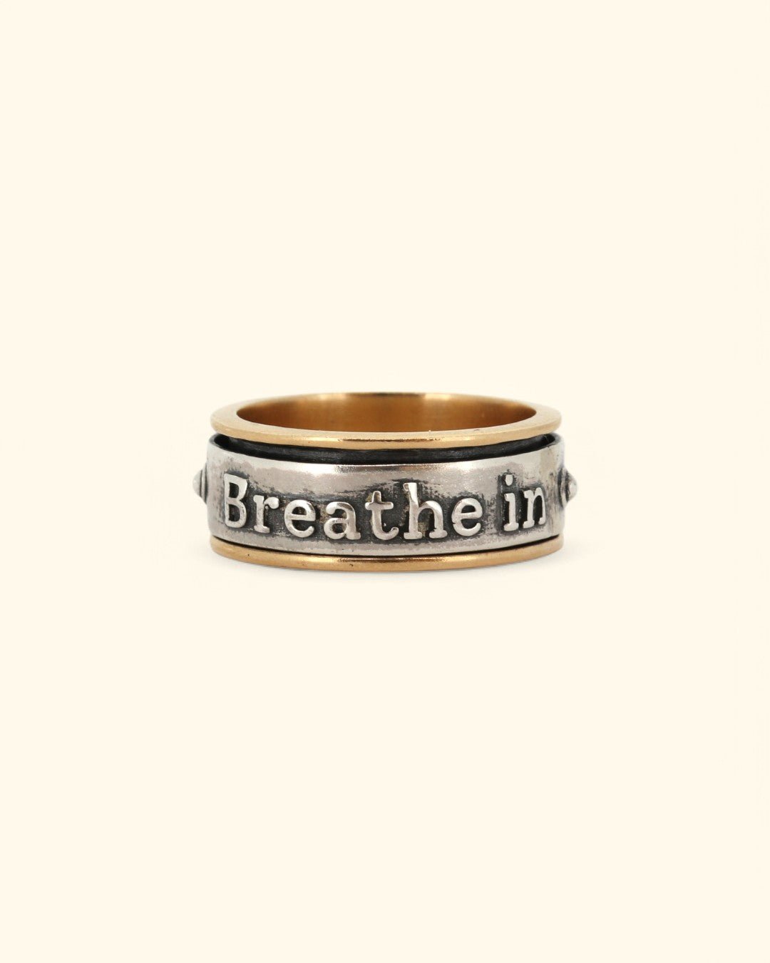 Breathe Spinner Meditation Ring - Rings Size 6