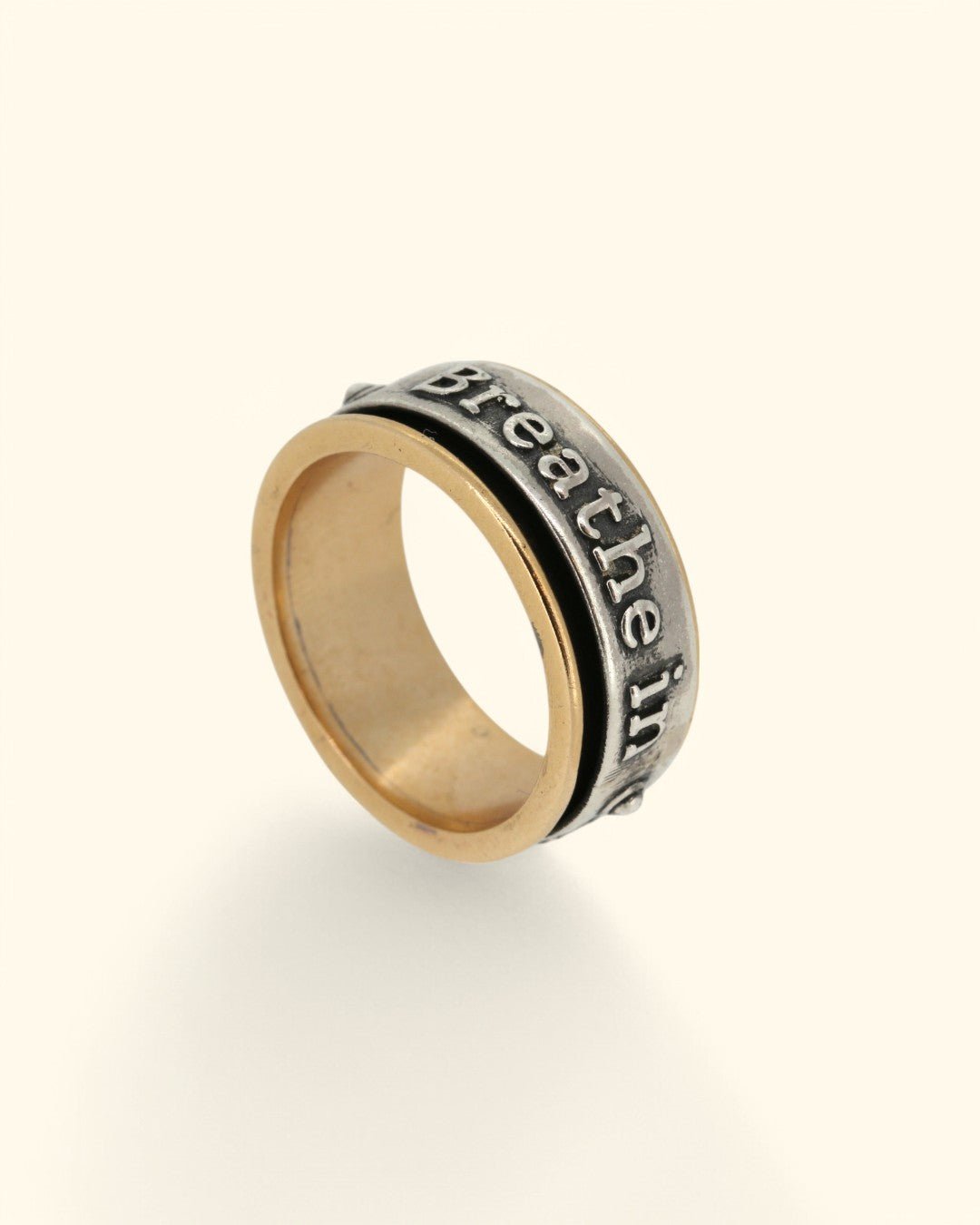 Breathe Spinner Meditation Ring - Rings Size 6