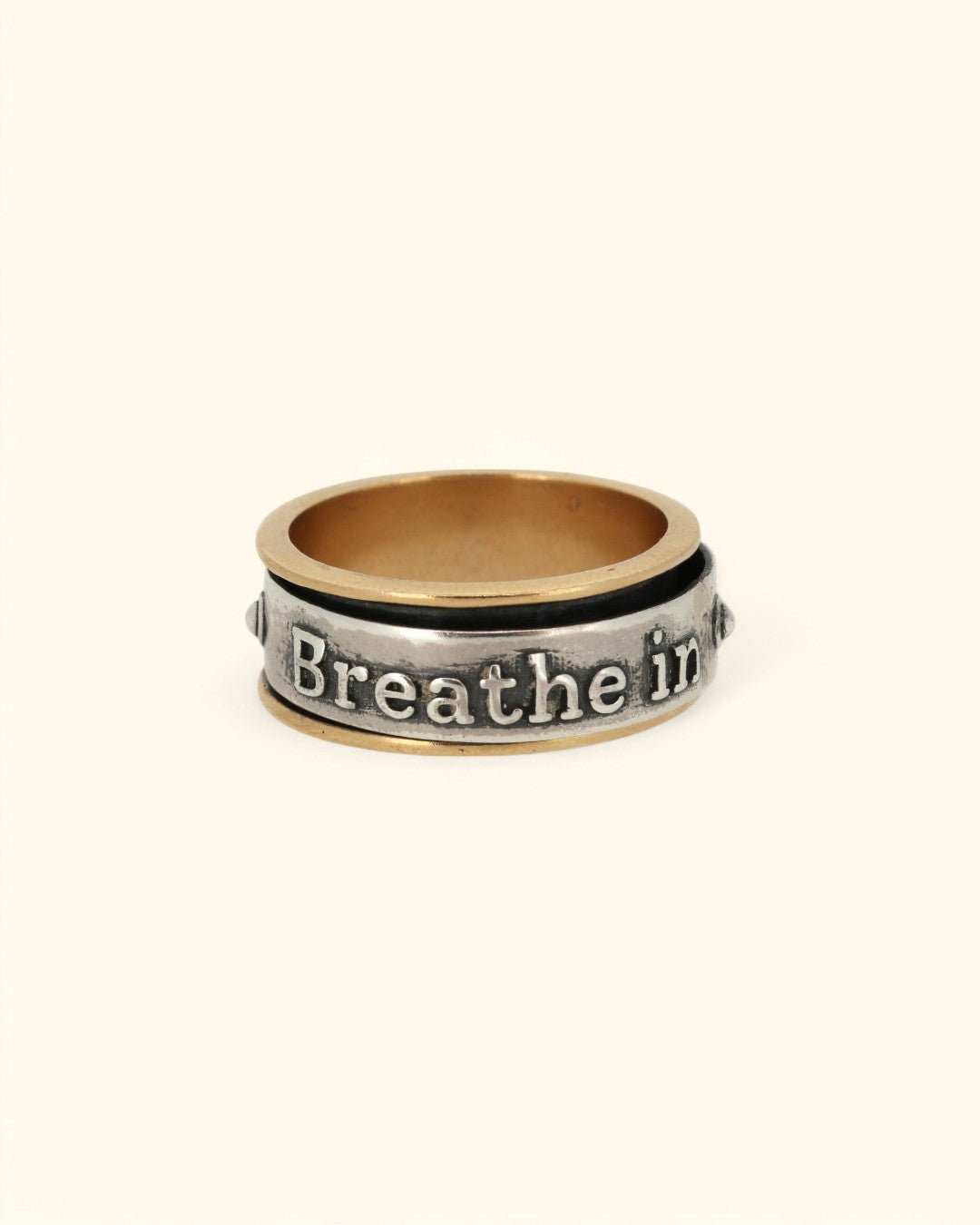 Breathe Spinner Meditation Ring - Rings Size 6