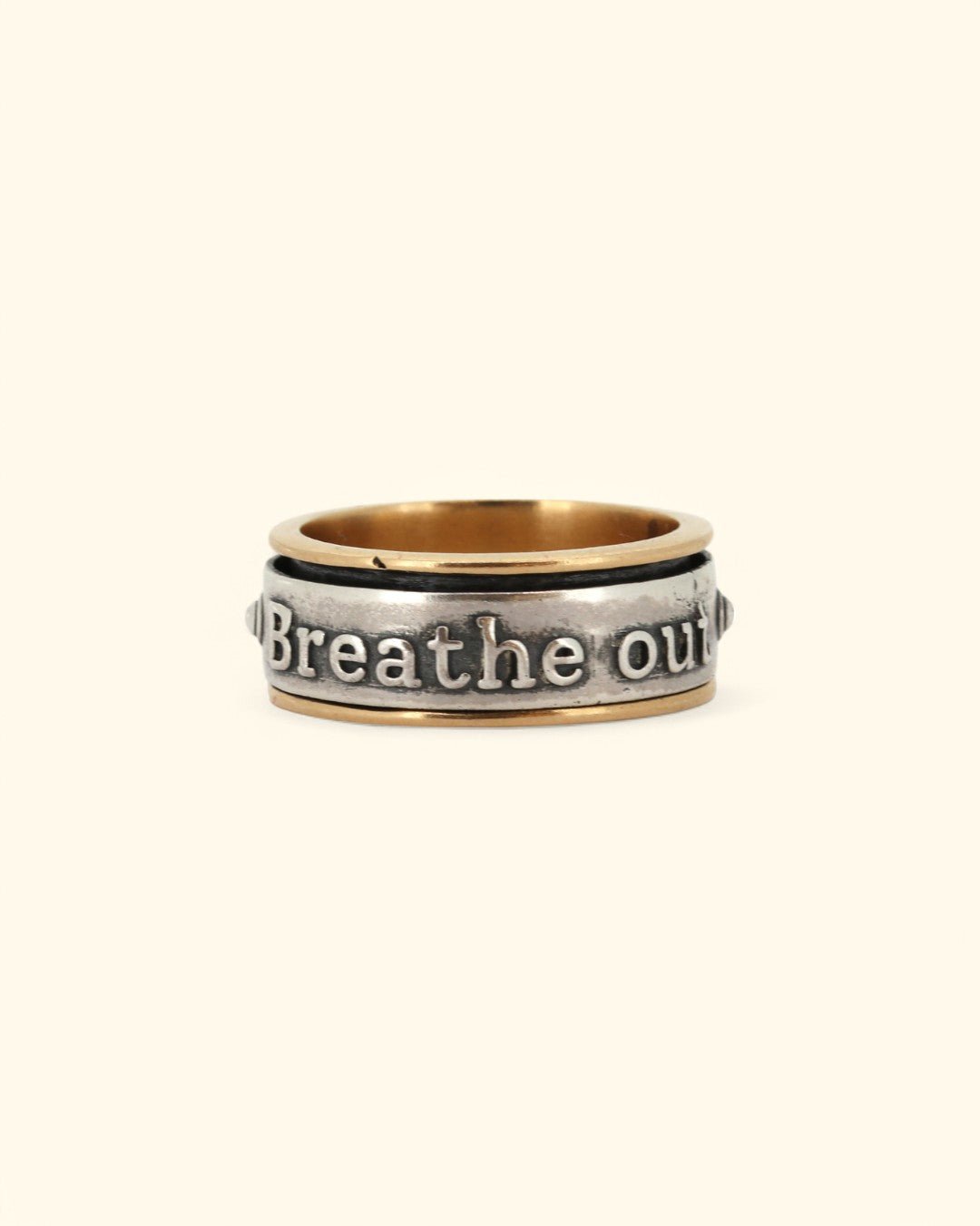 Breathe Spinner Meditation Ring - Rings Size 6