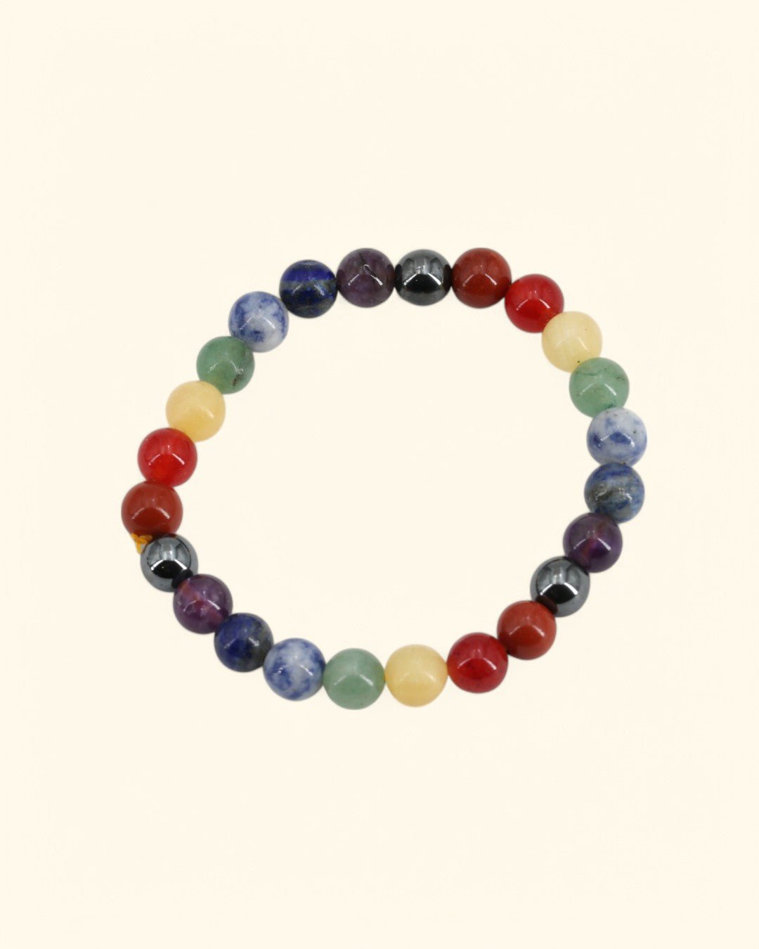Chakra Gemstone Bead Stretch Bracelet - Bracelets 8mm