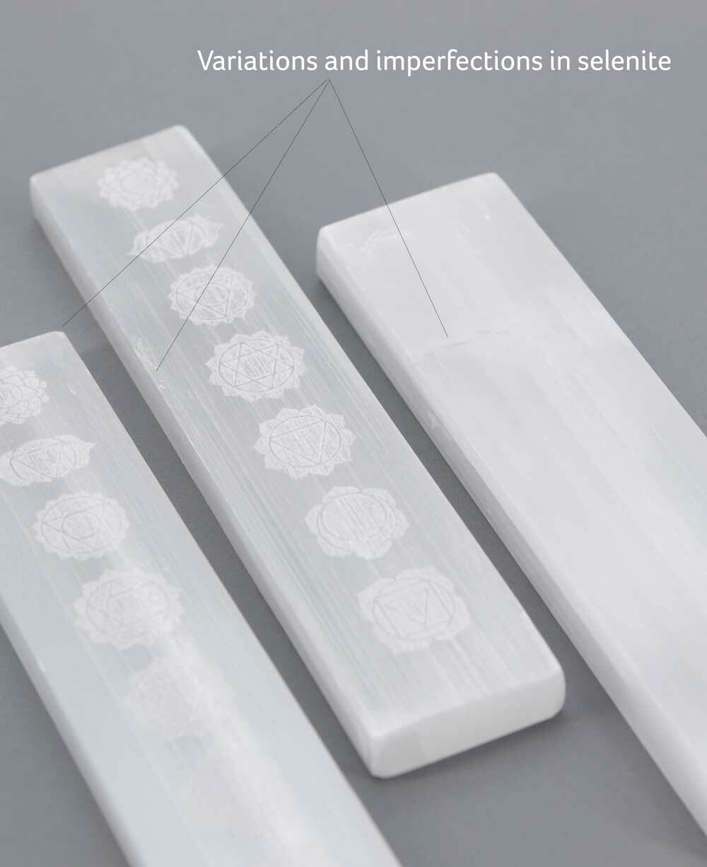 Chakra Healing Stone Set with Selenite Charging Plate – 7 Gemstones + Engraved Crystal Tray - New