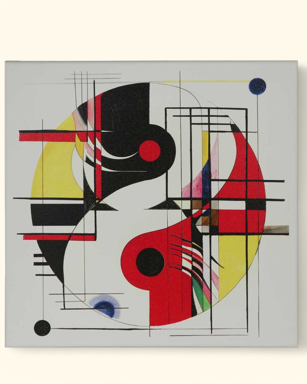 Conceptual Yin Yang Artistic Canvas Print Wall Art - Posters, Prints, & Visual Artwork