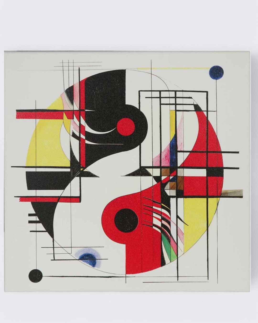 Conceptual Yin Yang Artistic Canvas Print Wall Art - Posters, Prints, & Visual Artwork