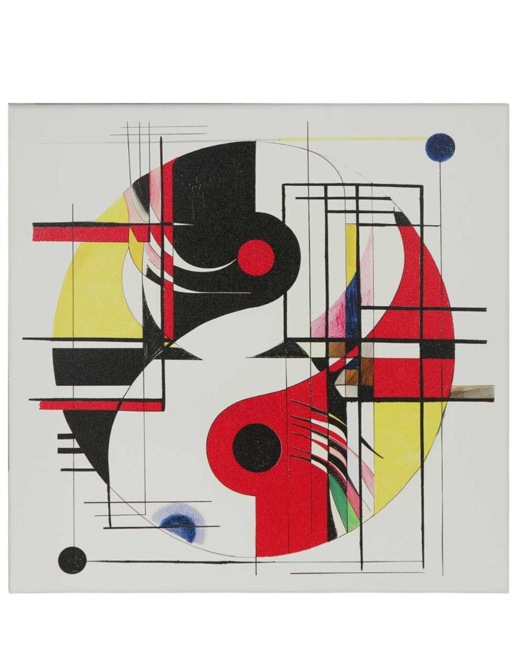 Conceptual Yin Yang Artistic Canvas Print Wall Art - Posters, Prints, & Visual Artwork