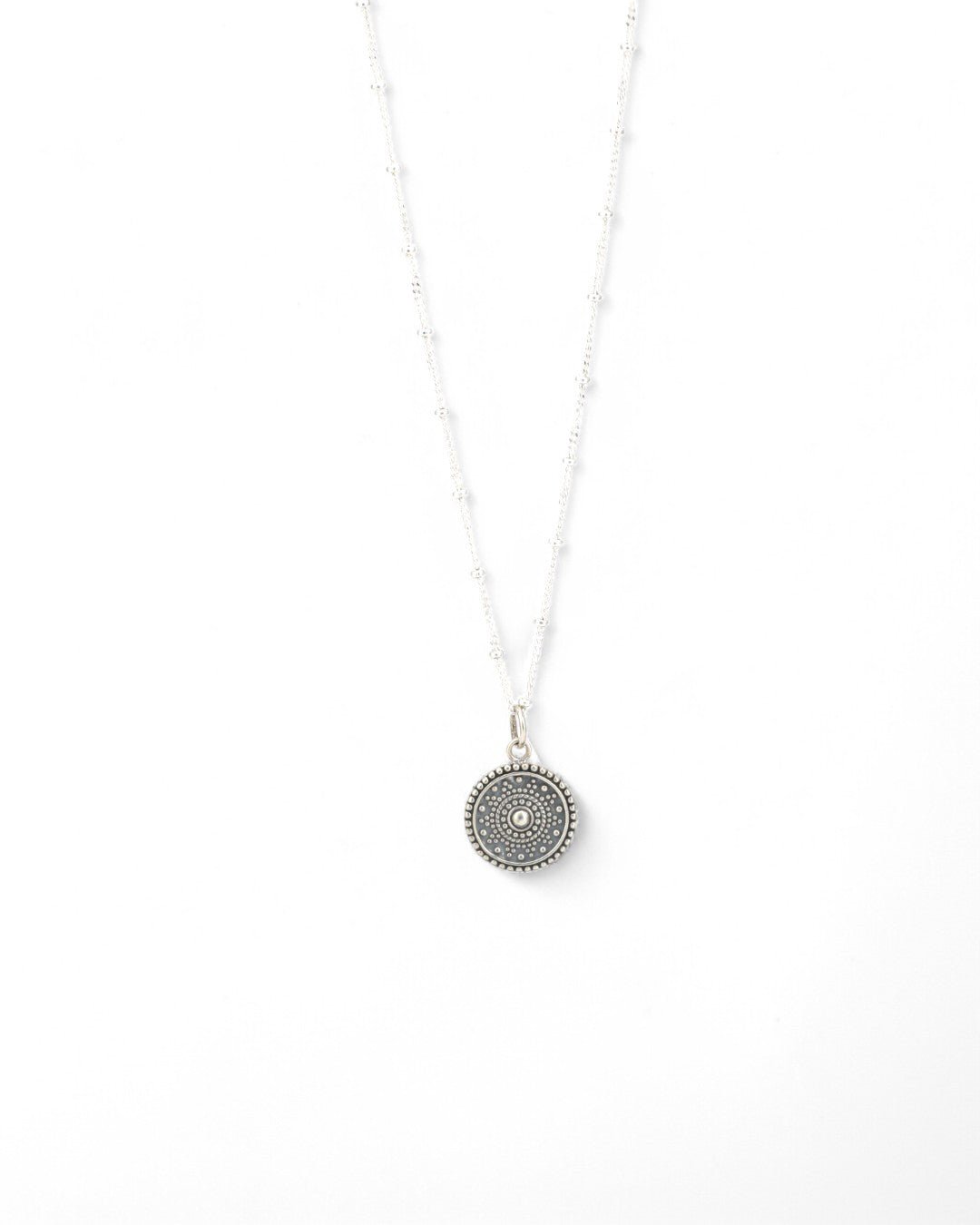 Dainty Mandala Pendant Necklace - Earrings