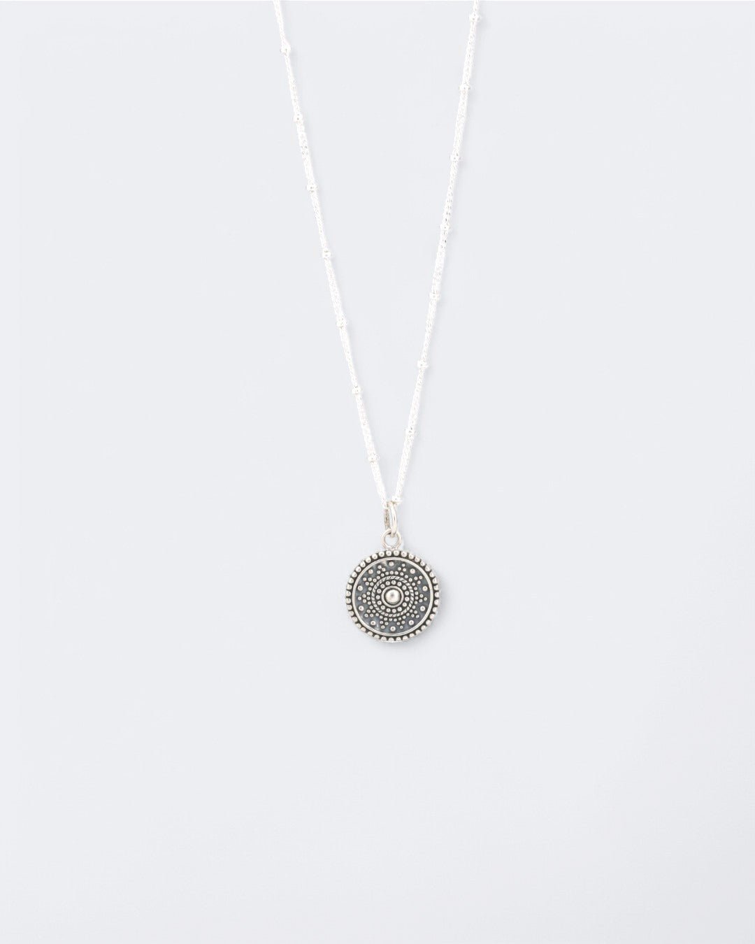 Dainty Mandala Pendant Necklace - Earrings