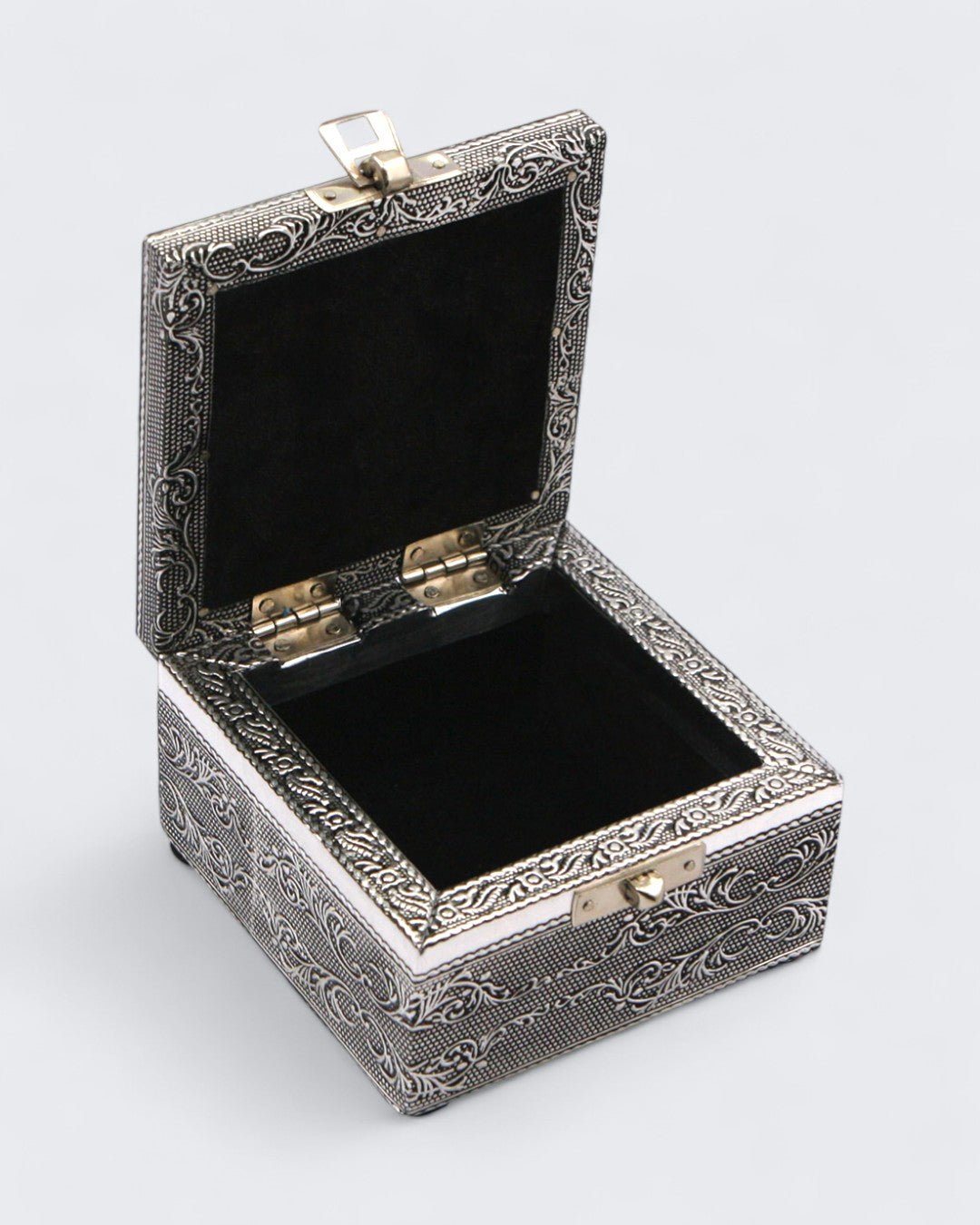 Embossed Om Symbol Mala Jewelry Box – Altar Fair Trade Keepsake Storage - Jewelry Boxes