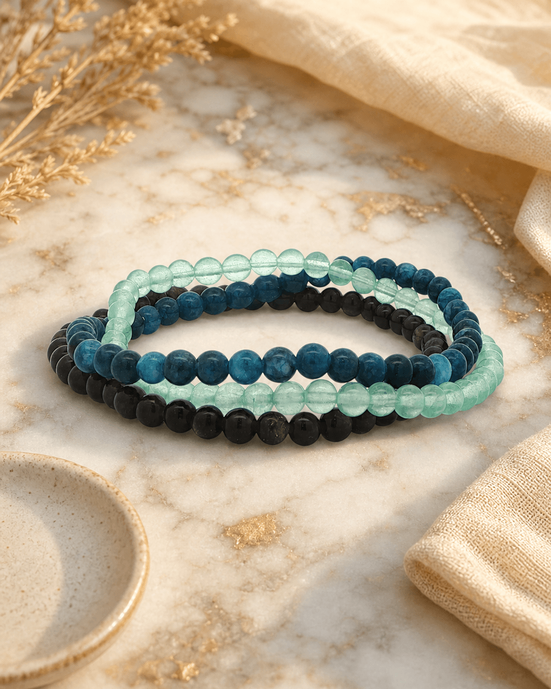 Energy Bracelets for Personal Growth, Set of 3 - Bracelets