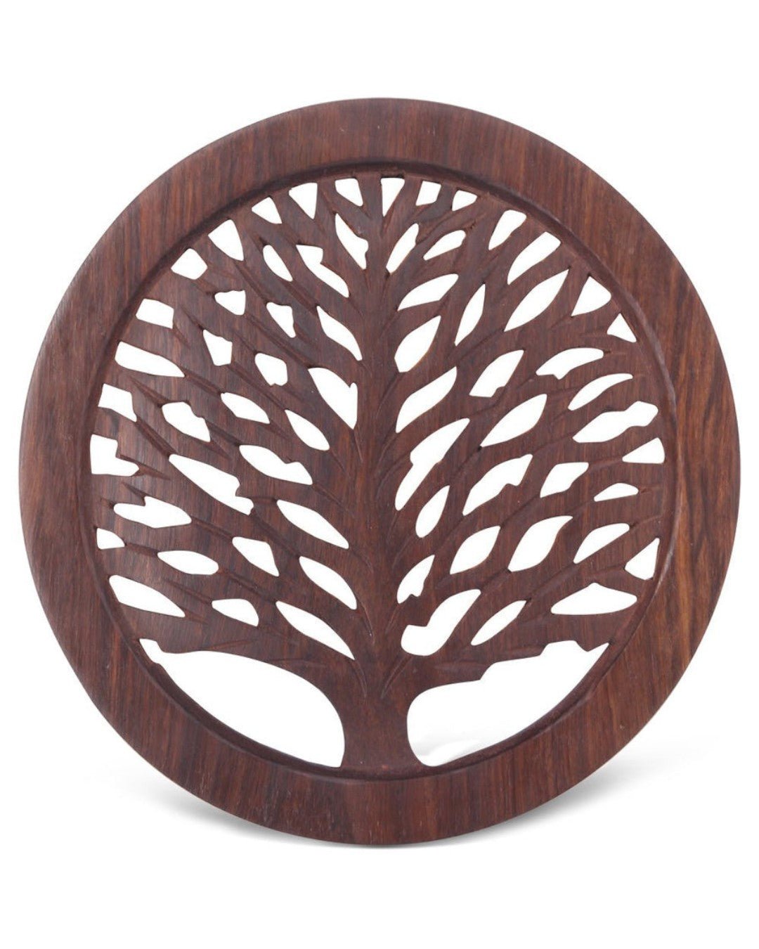 Fair Trade Tree of Life Rosewood Trivet or Wall Hanging - Trivets