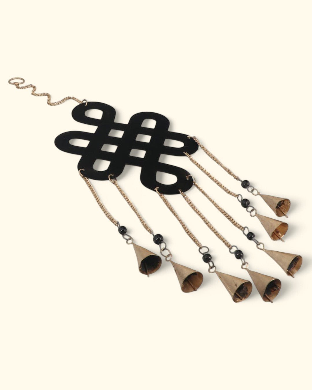 Fairtrade Endless Knot Chime Metal Wall Hanging - Wind Chimes