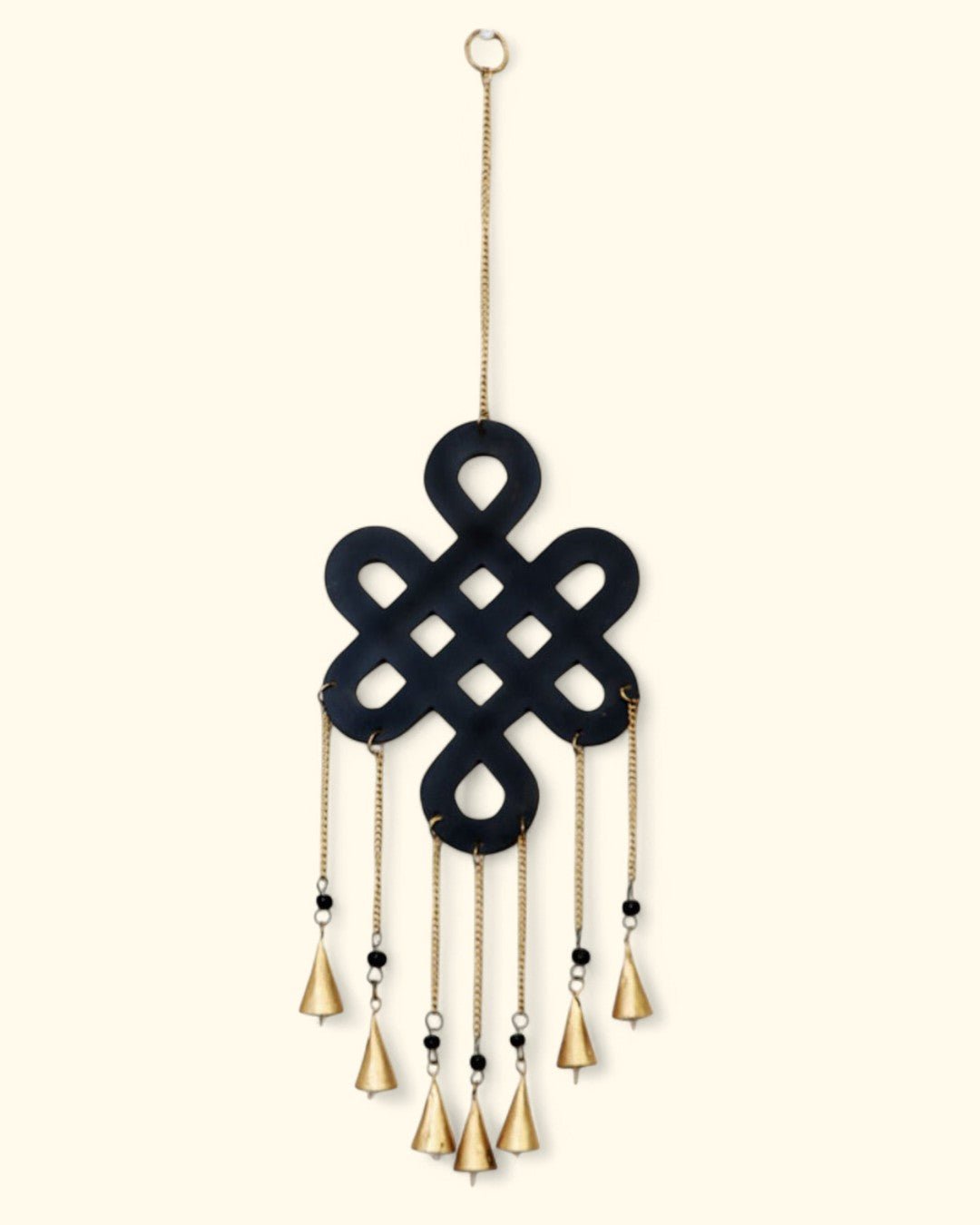 Fairtrade Endless Knot Chime Metal Wall Hanging - Wind Chimes