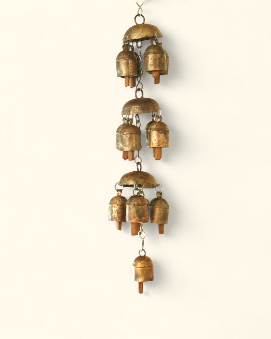 Fairtrade Traditional Triple Layered Bell Hanging Chime - Wind Chimes