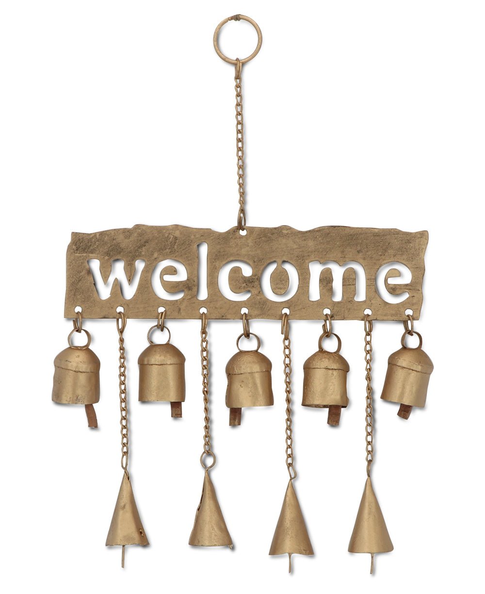 Fairtrade Welcome Bell Chime Wall Hanging - Home