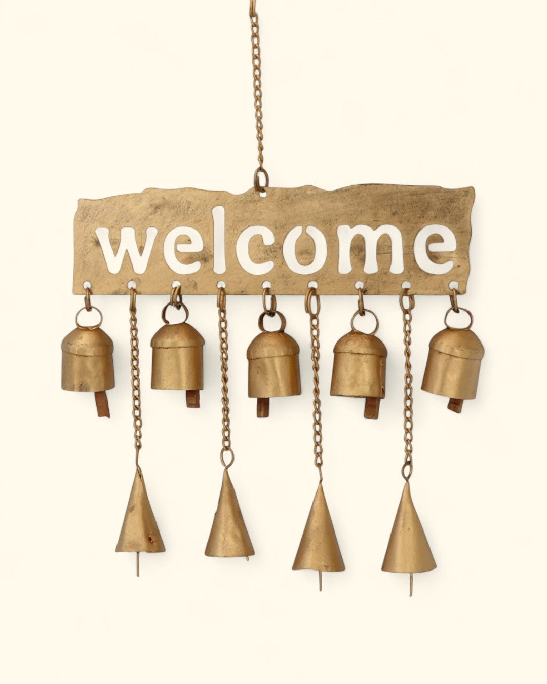 Fairtrade Welcome Bell Chime Wall Hanging - Home