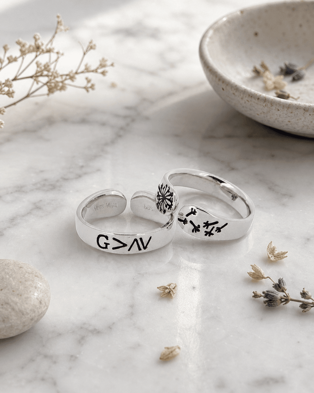 God is Greater Than the Highs and Lows, Sterling Adjustable Ring - Rings