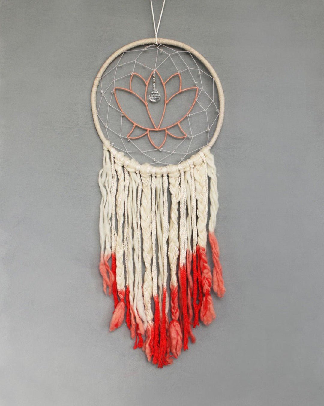 Handmade and Fairtrade Lotus Wall Hanging - Dreamcatchers