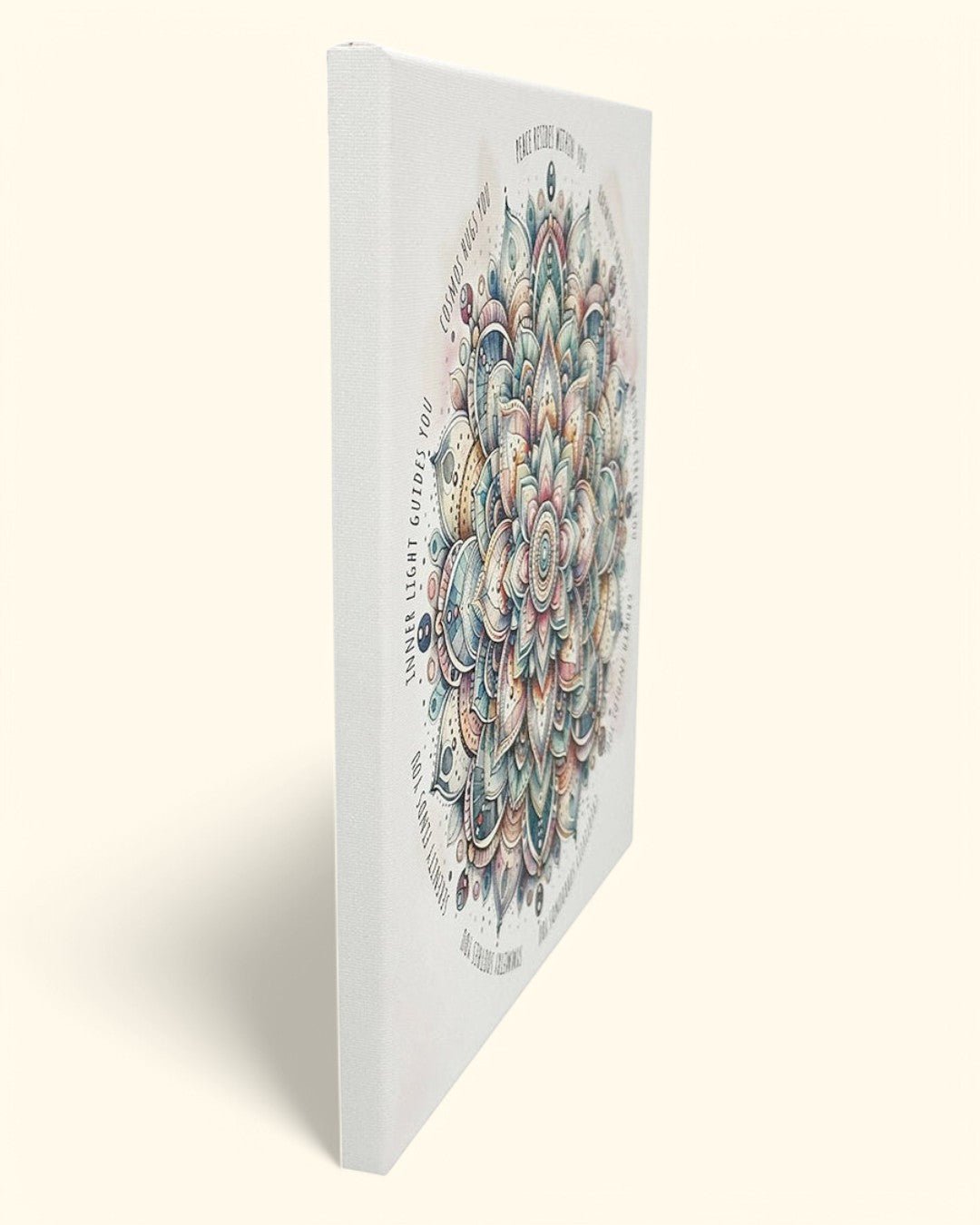 Harmony And Wisdom Mandala Inspirational Canvas Print - Posters, Prints, & Visual Artwork