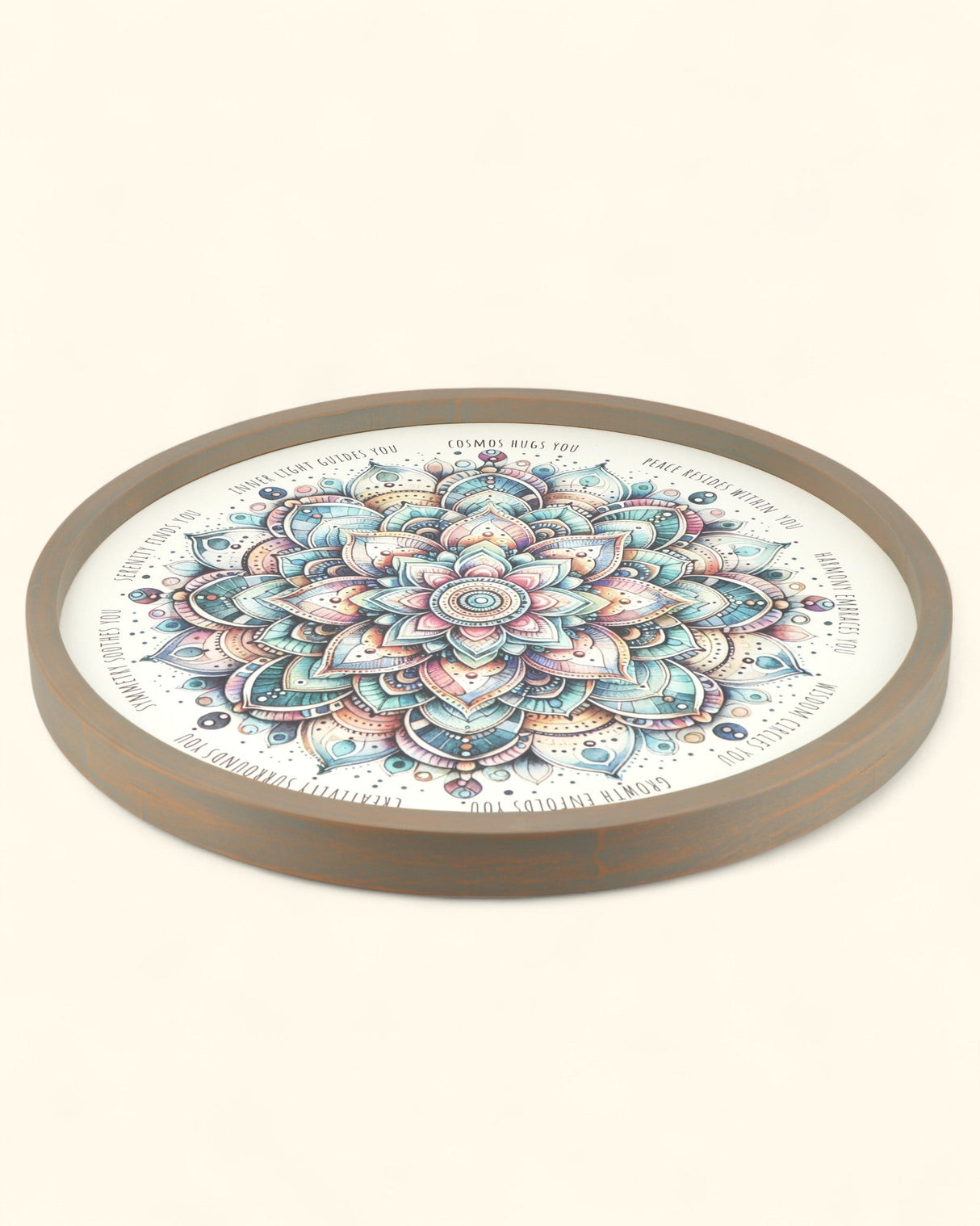 Imperfectly Perfect Mandala Affirmation Wall Art - Posters, Prints, & Visual Artwork