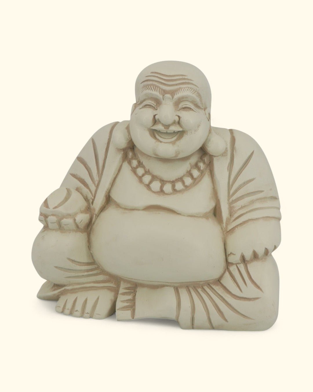 Indoor Outdoor Sitting Happy Buddha Statue - Sculptures & Statues