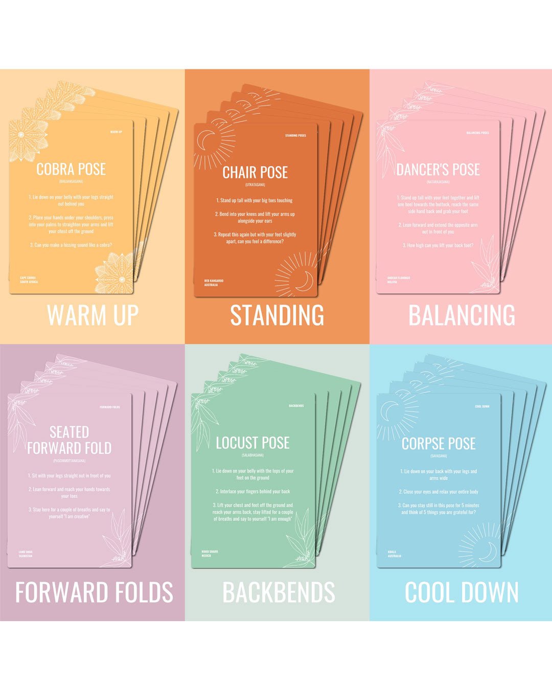 Kids’ Yoga Cards – 30 Pose Deck for Mindful Movement and Play - Media