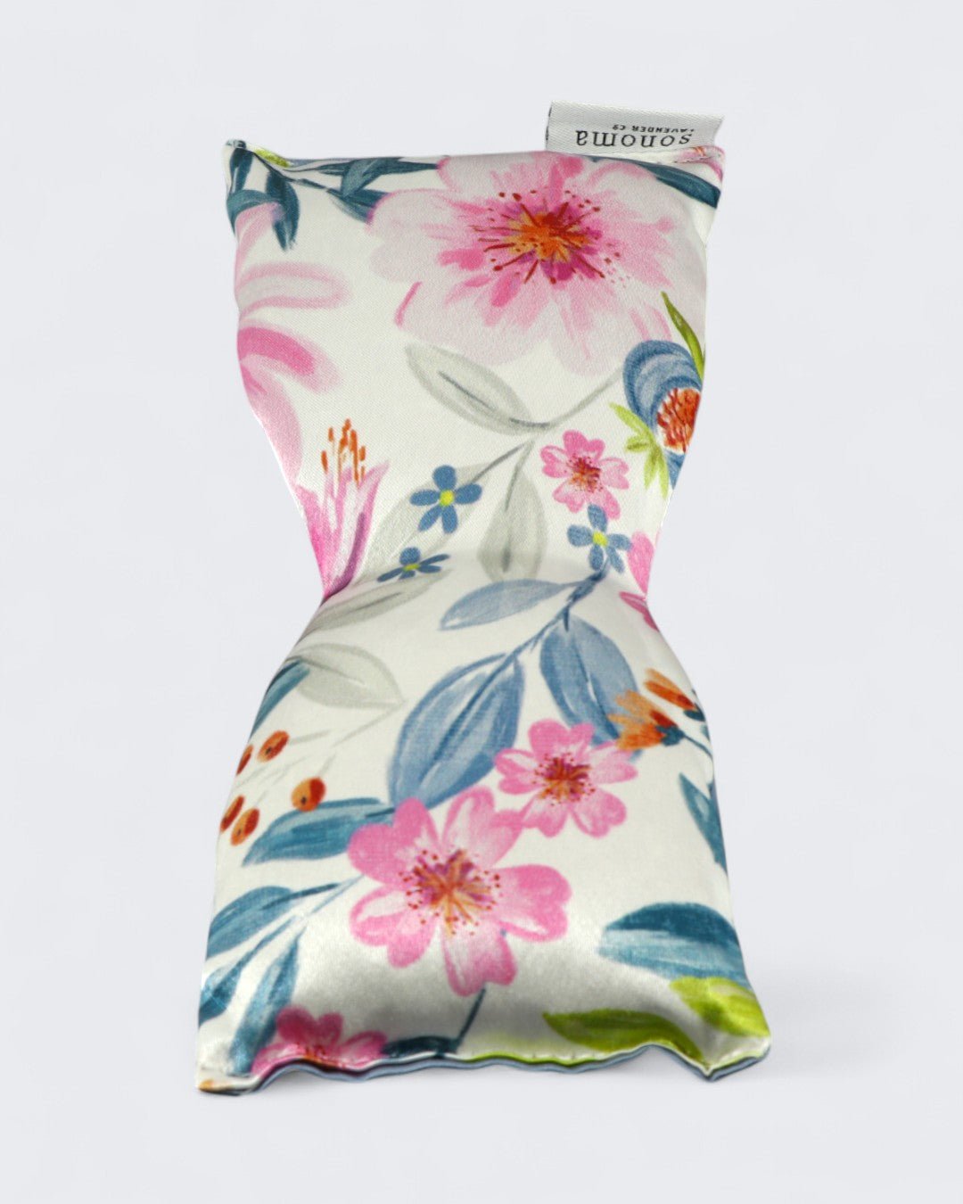 Lavender Eye Pillow – Hand - Sewn Silk with Flaxseed Aromatherapy - Wellness