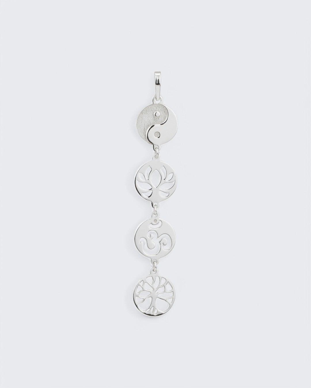 Lotus, Yin Yang, Tree of Life, Om Pendant in Sterling Silver - Necklaces