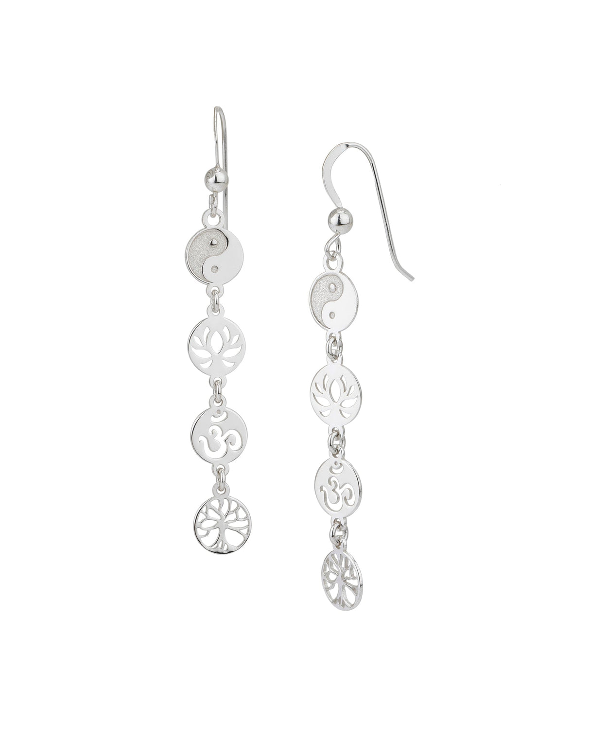 Meaningful Symbols Link Earrings, Sterling Silver - Earrings