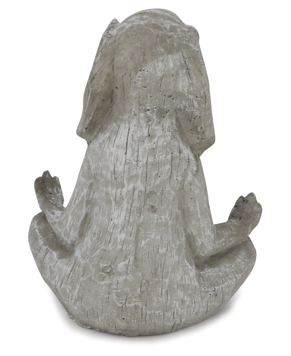 Meditating Karma Bunny Rabbit Concrete Garden Statue Made in USA - Sculptures & Statues
