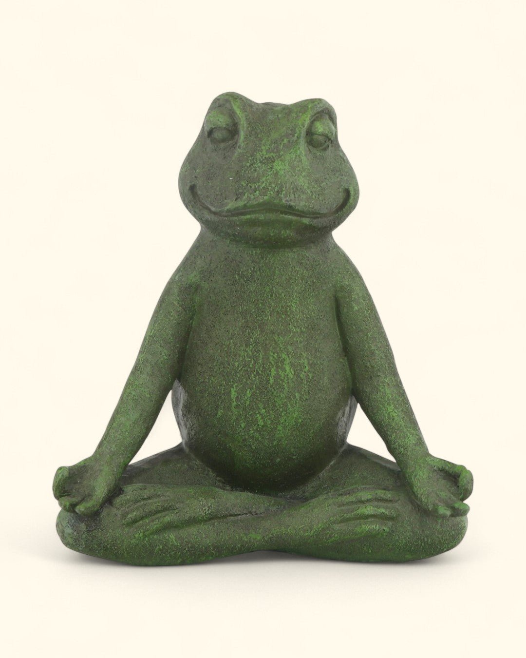 Meditating Yoga Frog Indoor Outdoor Statue - Sculptures & Statues