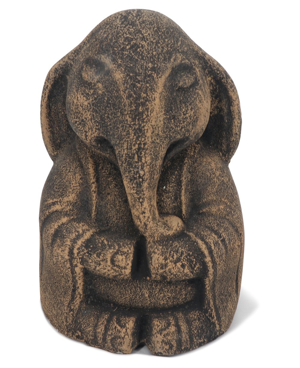 Meditating Zen Elephant Garden Statue - Sculptures & Statues