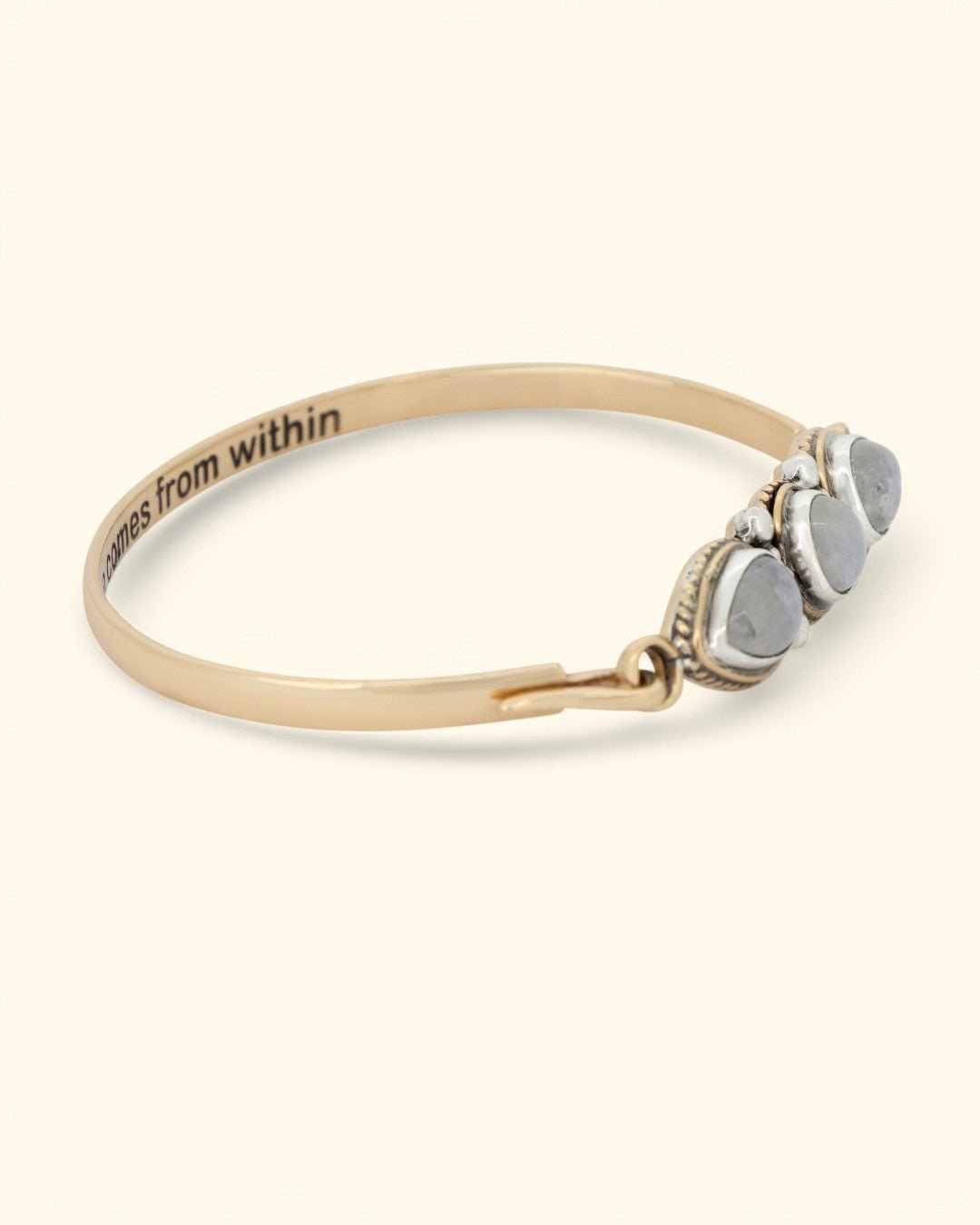 Peace Comes From Within Moonstone Bracelet - Bracelets