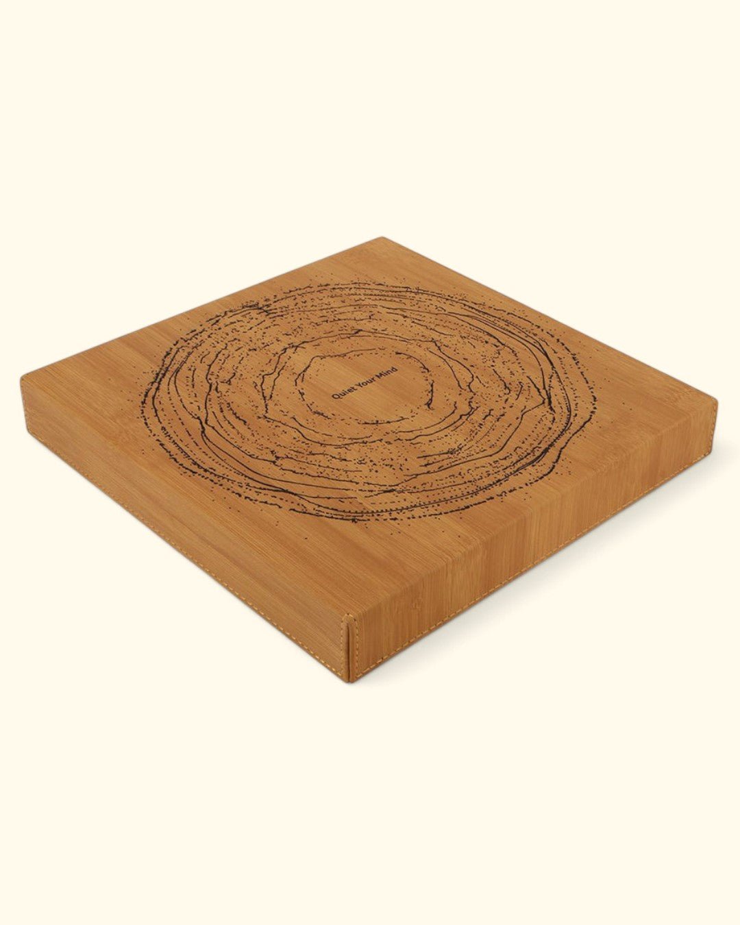 Quiet Your Mind Leatherette Inspirational Wall Hanging - Wind Chimes