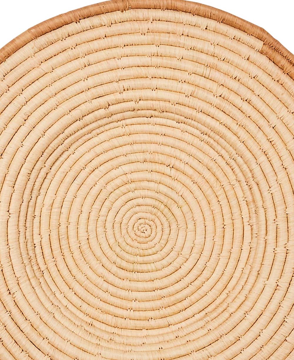 Raffia and Sweetgrass Fibers Charger Trivet or Wall Decor - Trivets