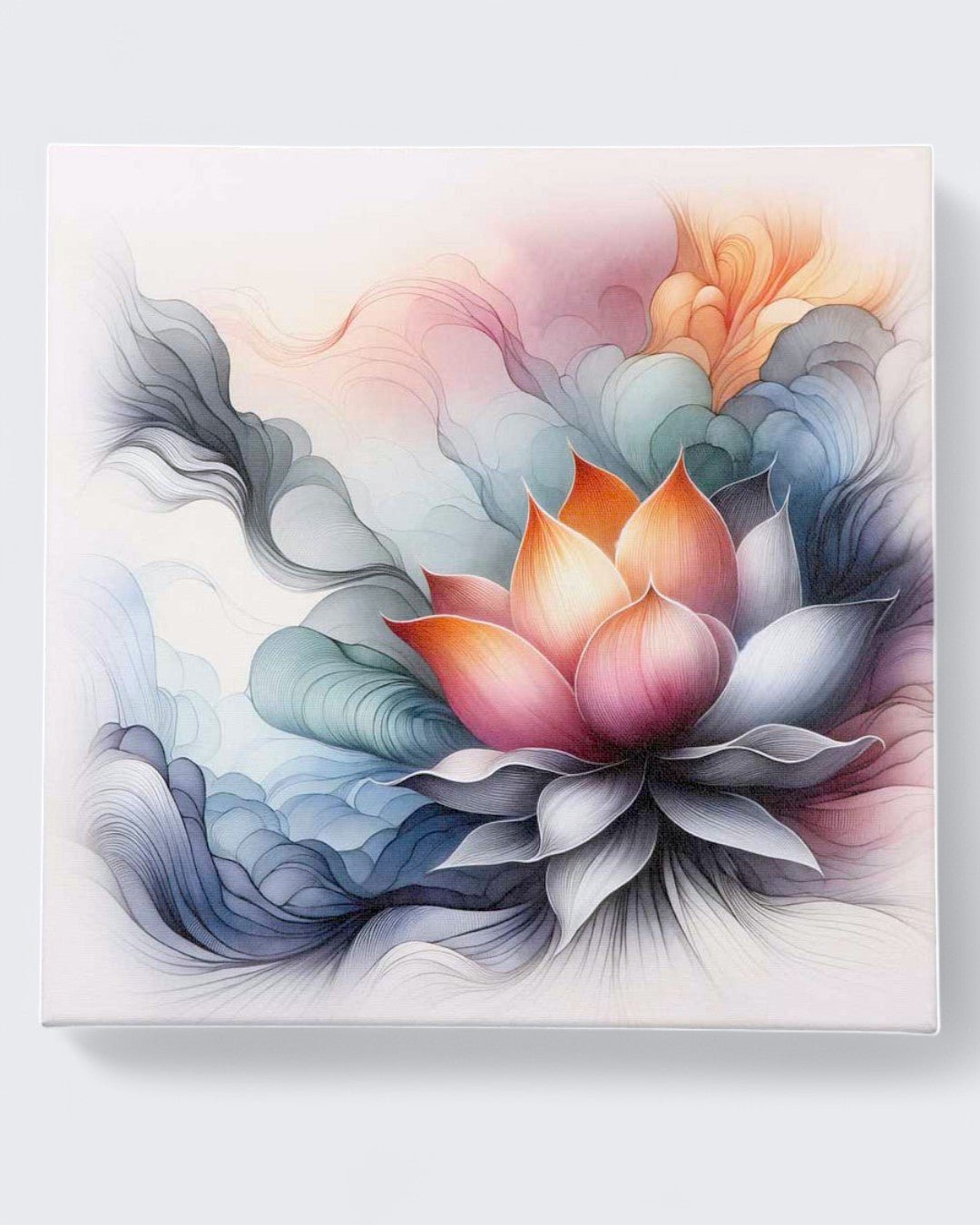 Rise Above Lotus Art Print Wall Canvas - Posters, Prints, & Visual Artwork