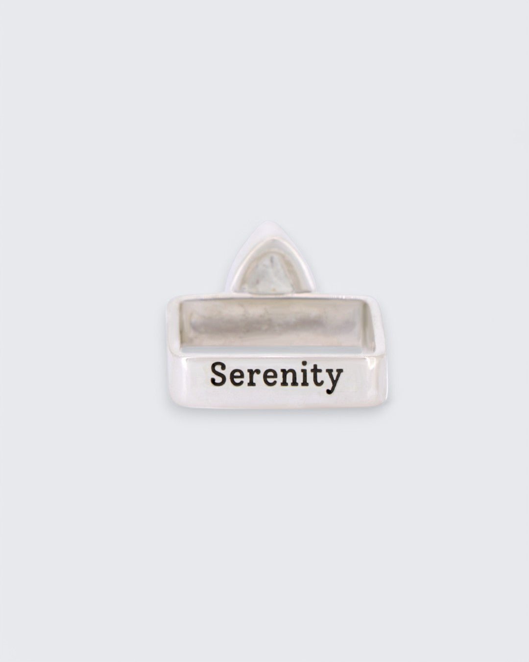 Serenity Engraved Moonstone Square Ring - Rings Size - 6