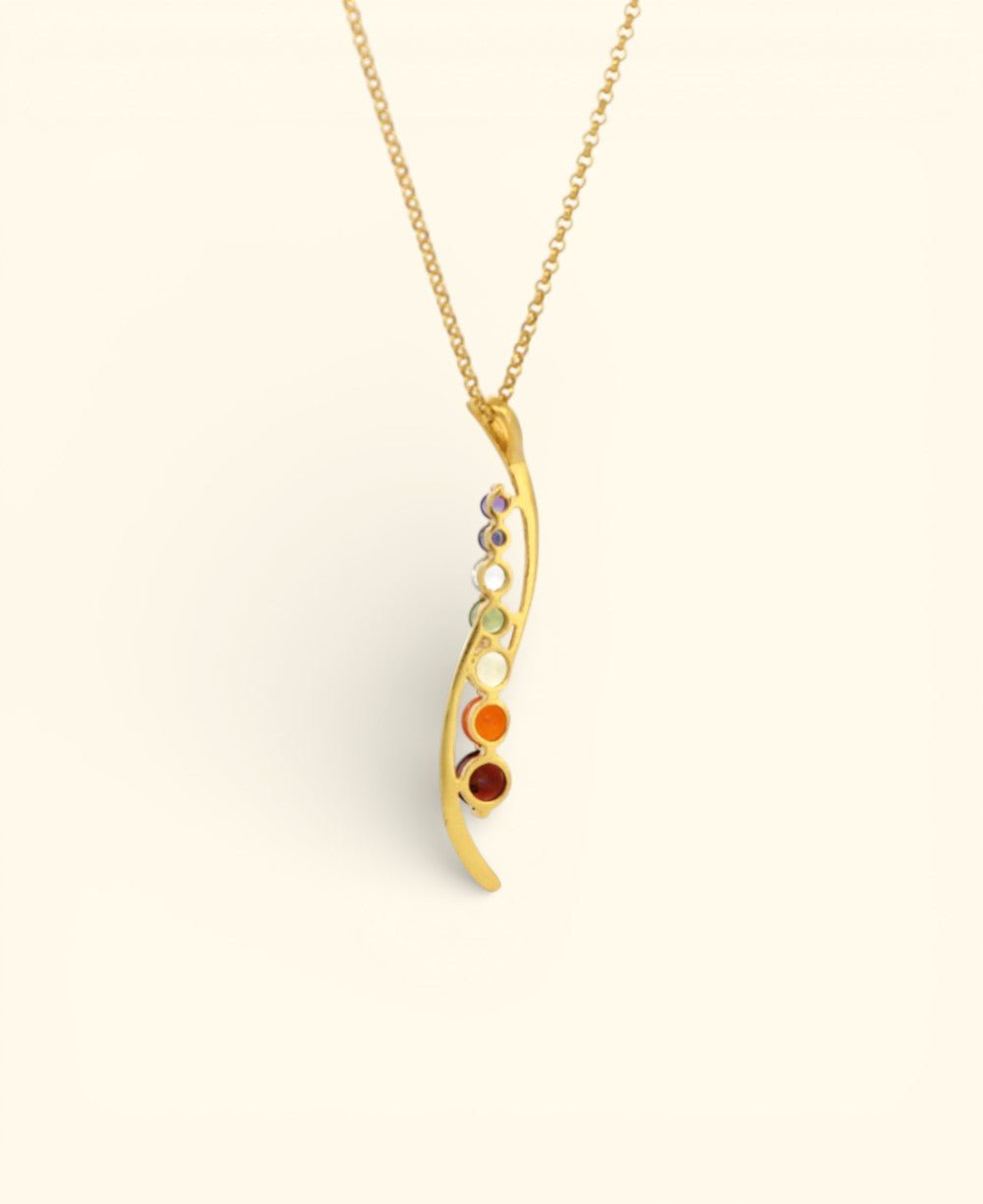 Seven Chakra Gemstone Neckalce - Charms & Pendants