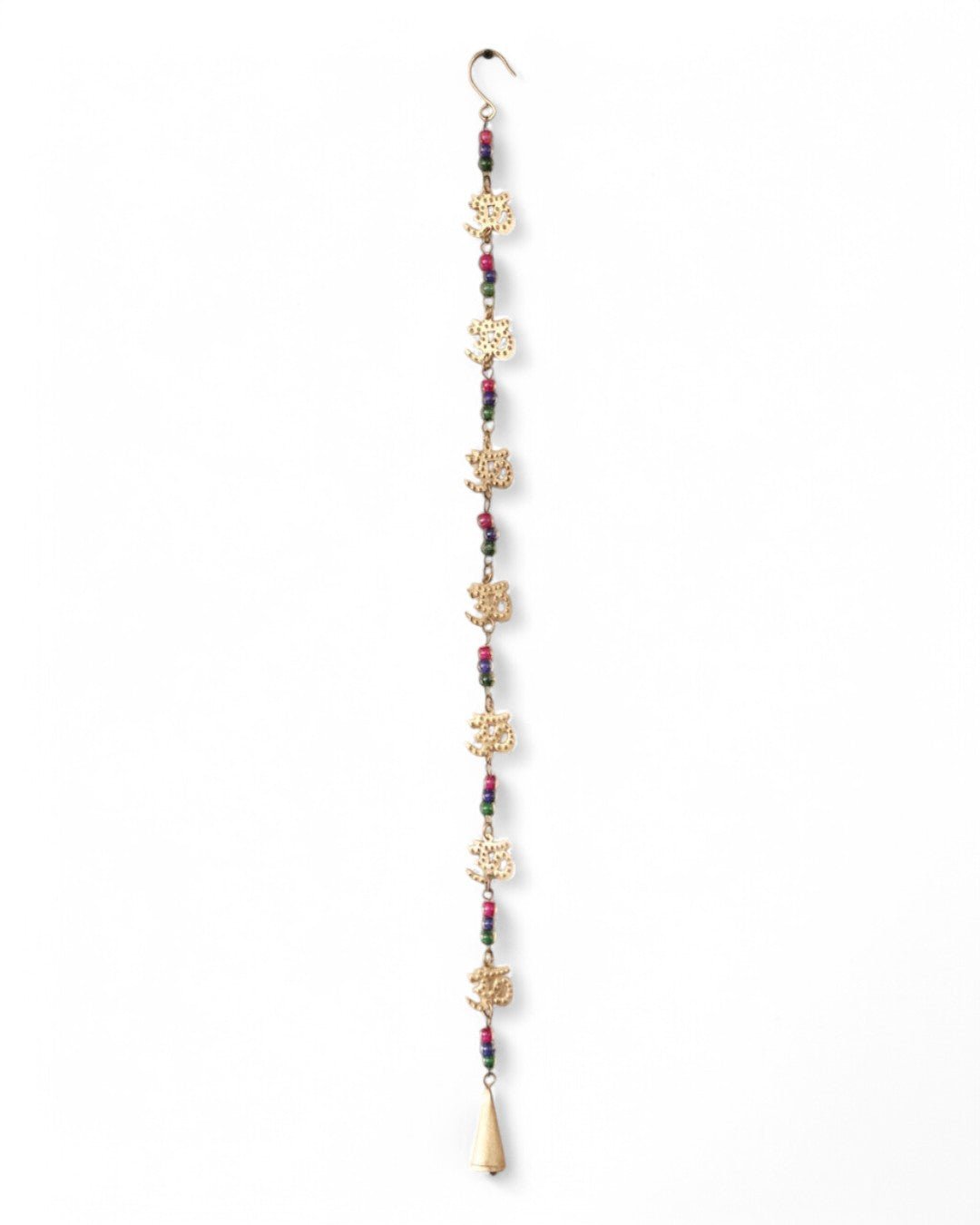 Seven Om Symbol Wall Hanging With Bell - Posters, Prints, & Visual Artwork