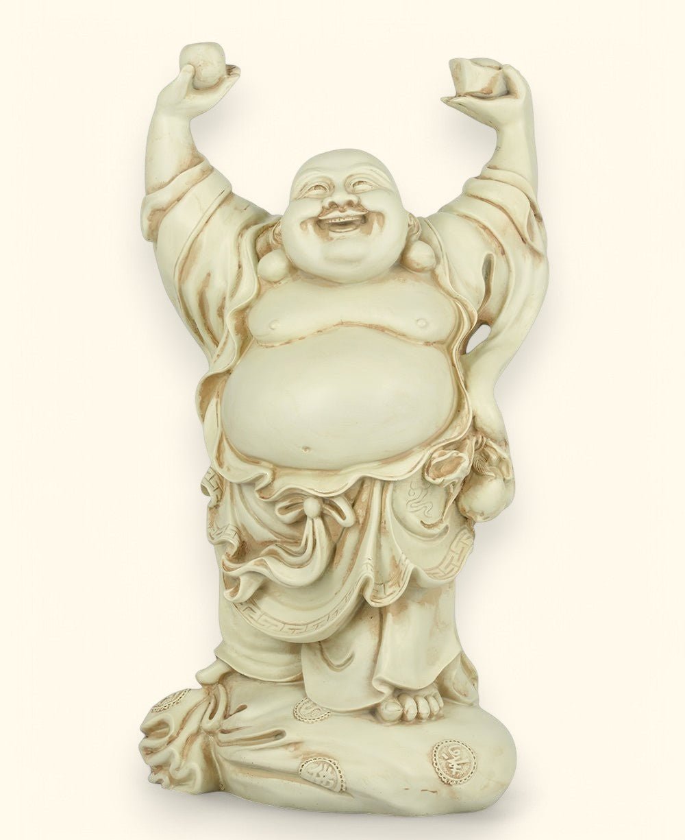 Standing Happy Buddha Statue - Sculptures & Statues